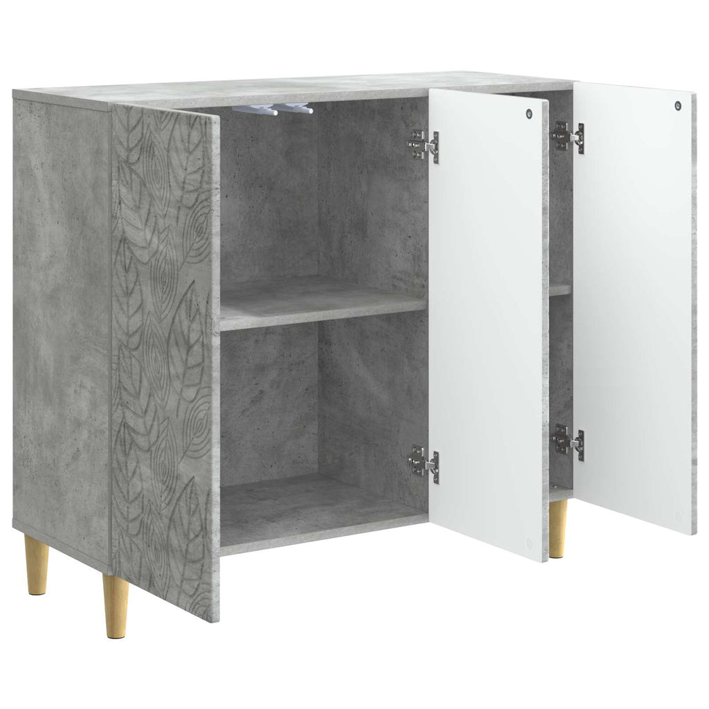 vidaXL Bufet Betonowy szary 89 x 34,5 x 80 cm Drewno inżynieryjne