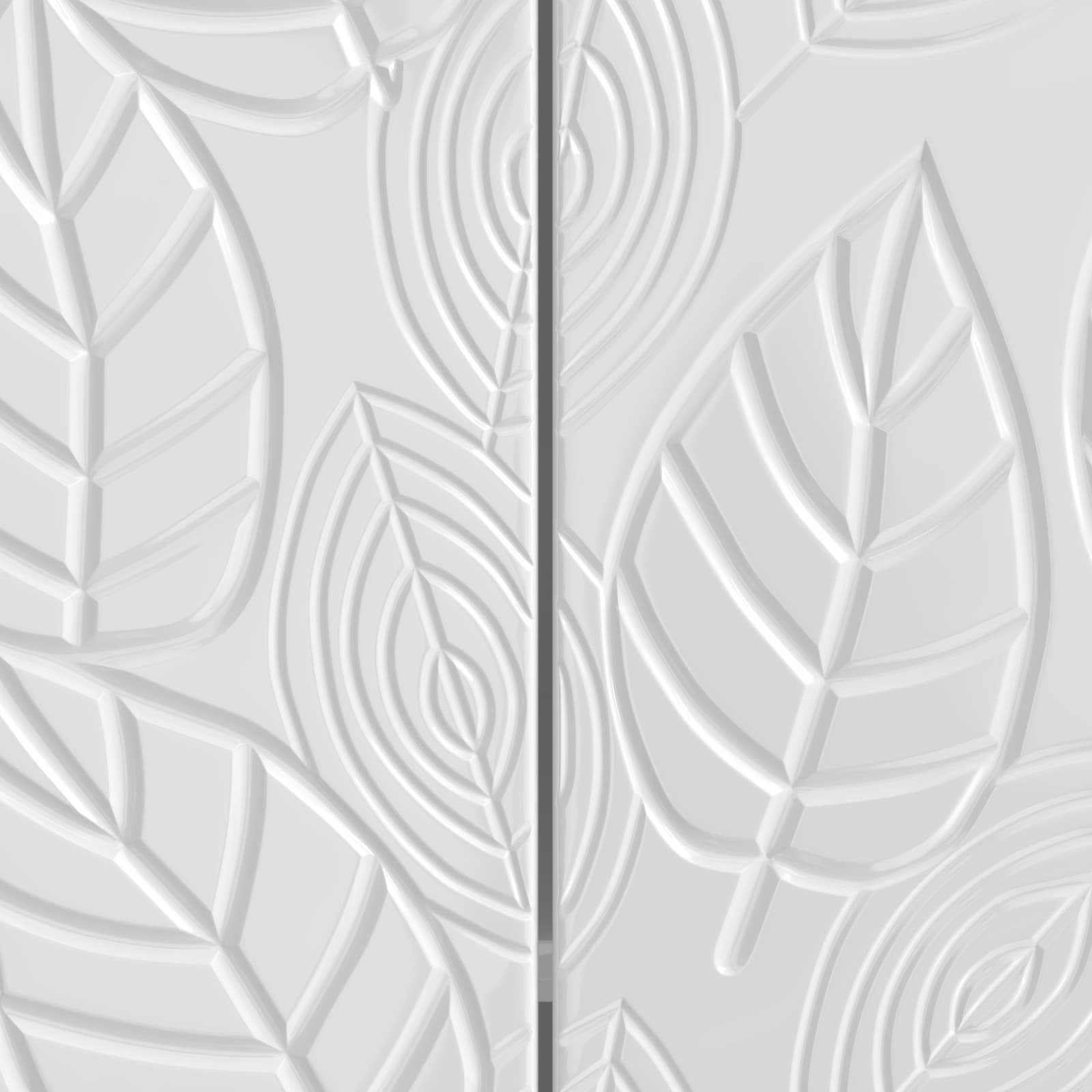 vidaXL Bufet Biały wysoki połysk 89 x 34,5 x 80 cm Drewno inżynieryjne