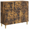 vidaXL Bufet Dąb wędzony 89 x 34,5 x 80 cm Drewno inżynieryjne