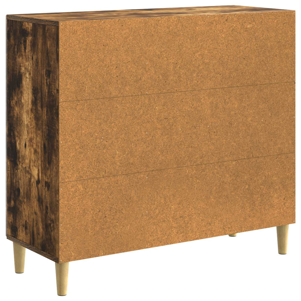 vidaXL Bufet Dąb wędzony 89 x 34,5 x 80 cm Drewno inżynieryjne
