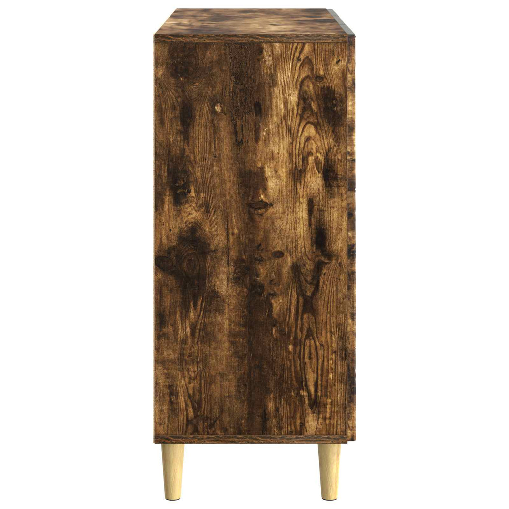 vidaXL Bufet Dąb wędzony 89 x 34,5 x 80 cm Drewno inżynieryjne