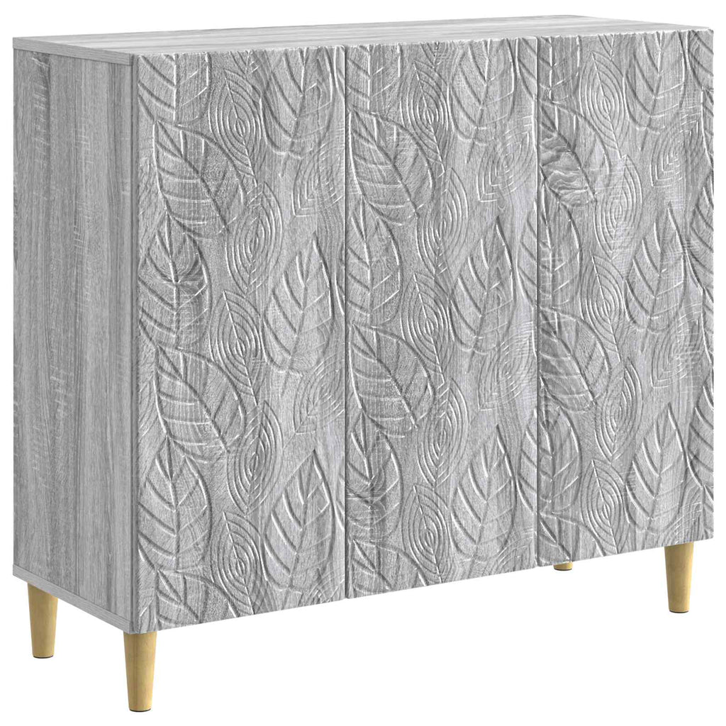 vidaXL Bufet Szary Sonoma 89 x 34,5 x 80 cm Drewno inżynieryjne