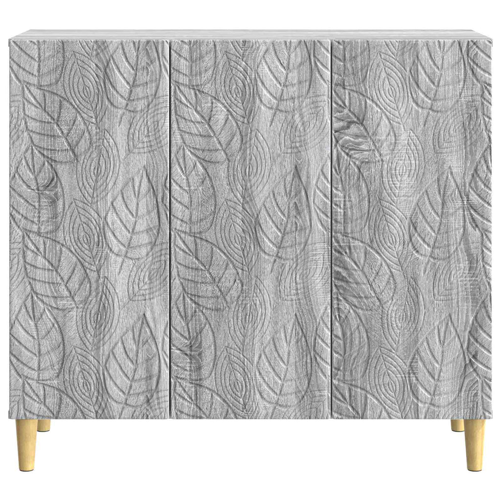 vidaXL Bufet Szary Sonoma 89 x 34,5 x 80 cm Drewno inżynieryjne