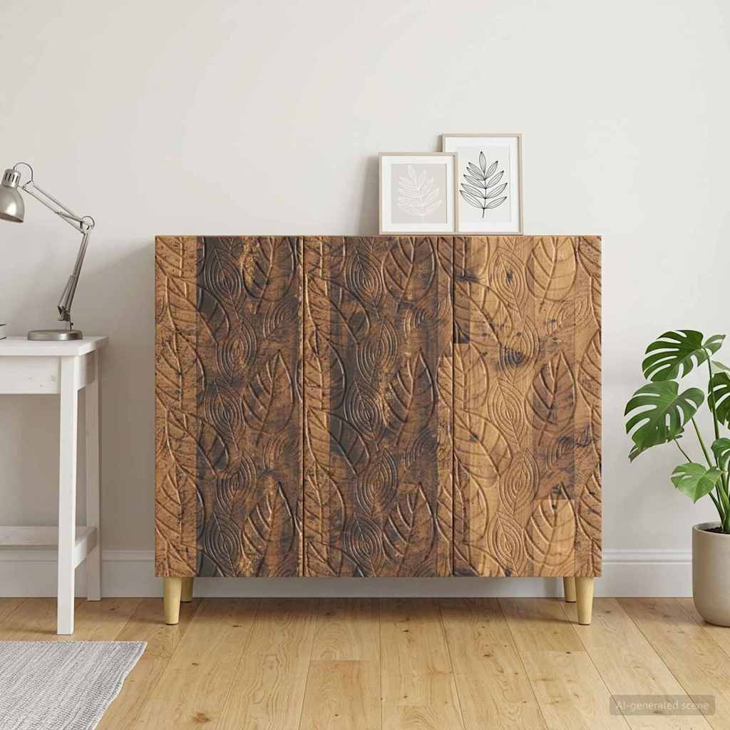vidaXL Bufet Stare drewno 89 x 34,5 x 80 cm Drewno inżynieryjne