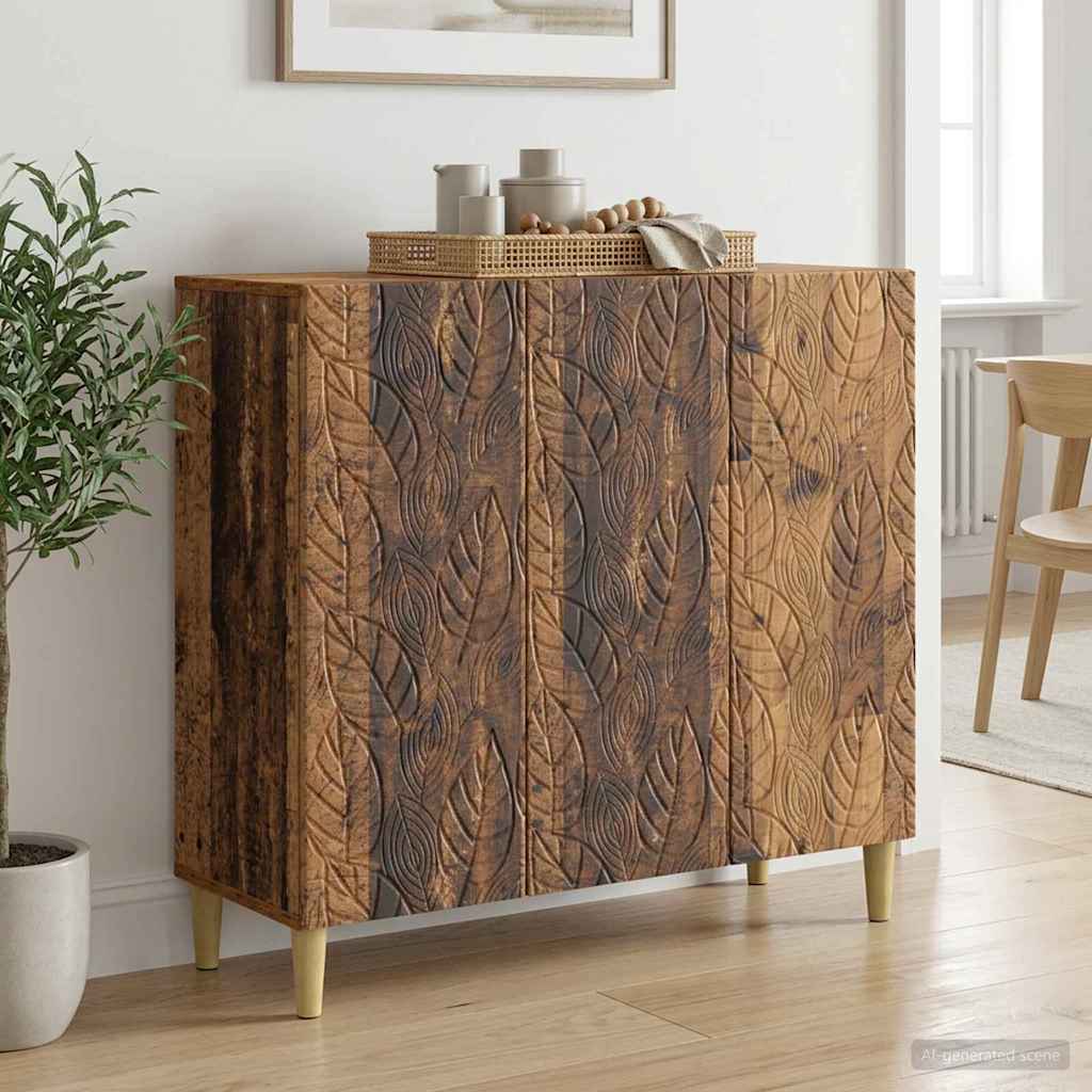vidaXL Bufet Stare drewno 89 x 34,5 x 80 cm Drewno inżynieryjne