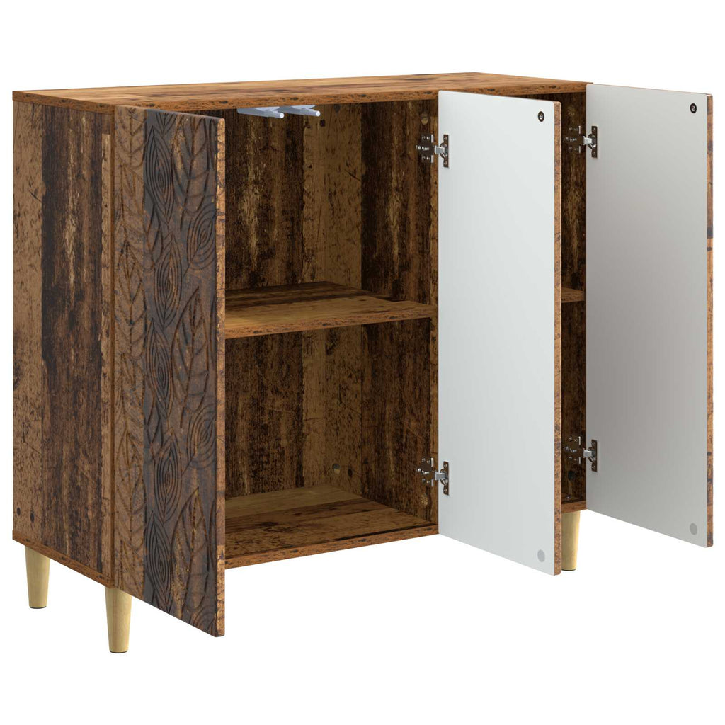 vidaXL Bufet Stare drewno 89 x 34,5 x 80 cm Drewno inżynieryjne