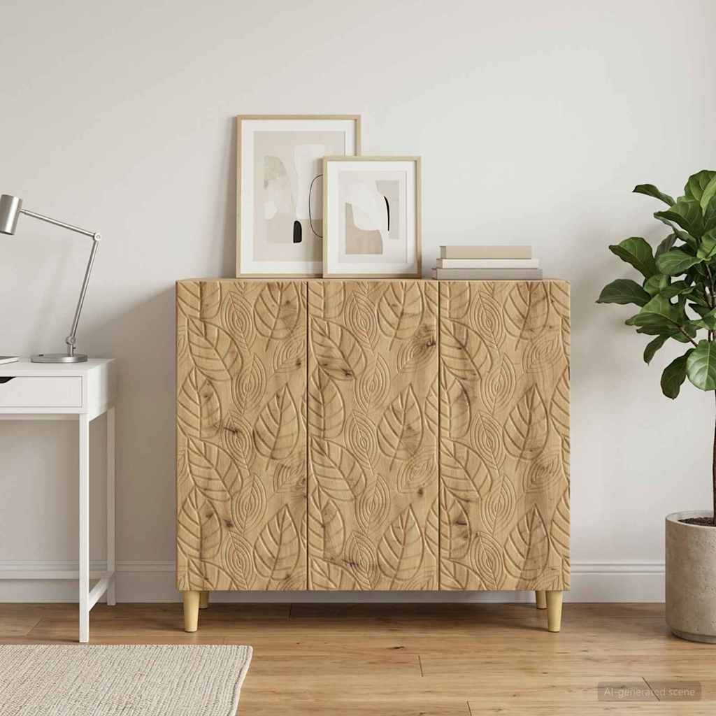 vidaXL Bufet Dąb artisan 89 x 34,5 x 80 cm Drewno inżynieryjne