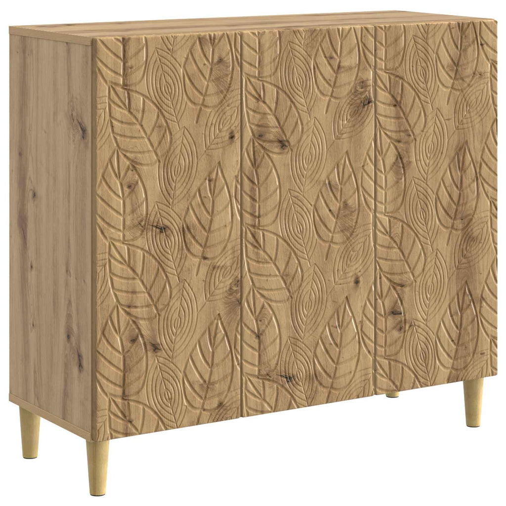 vidaXL Bufet Dąb artisan 89 x 34,5 x 80 cm Drewno inżynieryjne