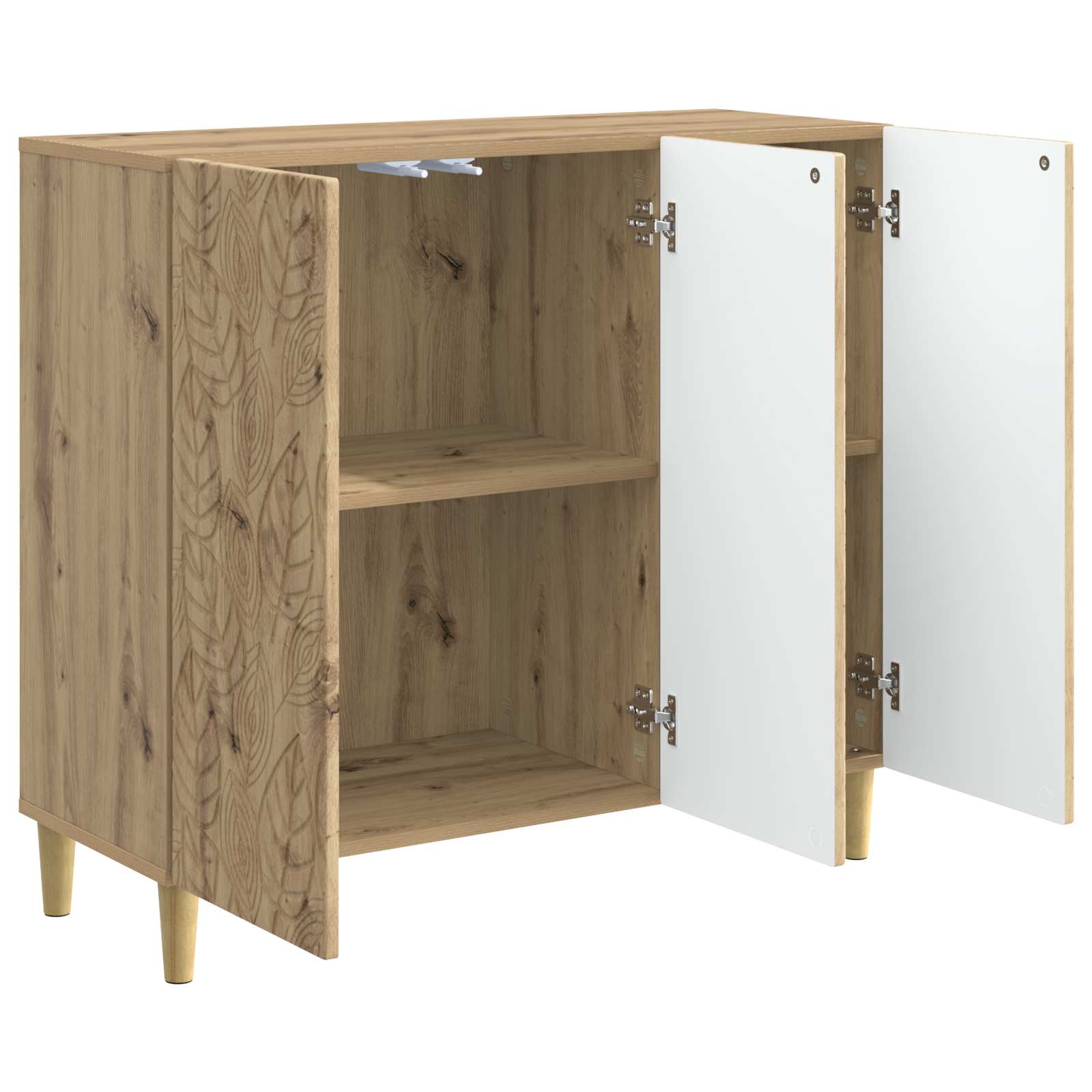 vidaXL Bufet Dąb artisan 89 x 34,5 x 80 cm Drewno inżynieryjne