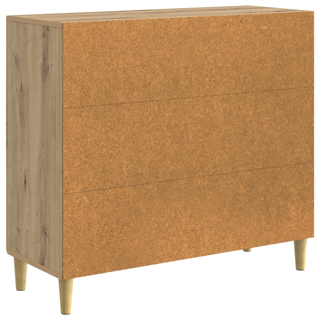 vidaXL Bufet Dąb artisan 89 x 34,5 x 80 cm Drewno inżynieryjne