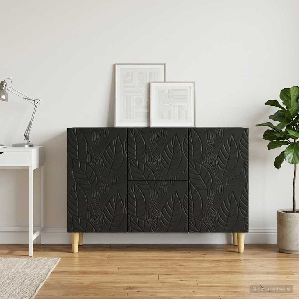 vidaXL Bufet Czarny 89 x 34,5 x 60 cm Drewno inżynieryjne
