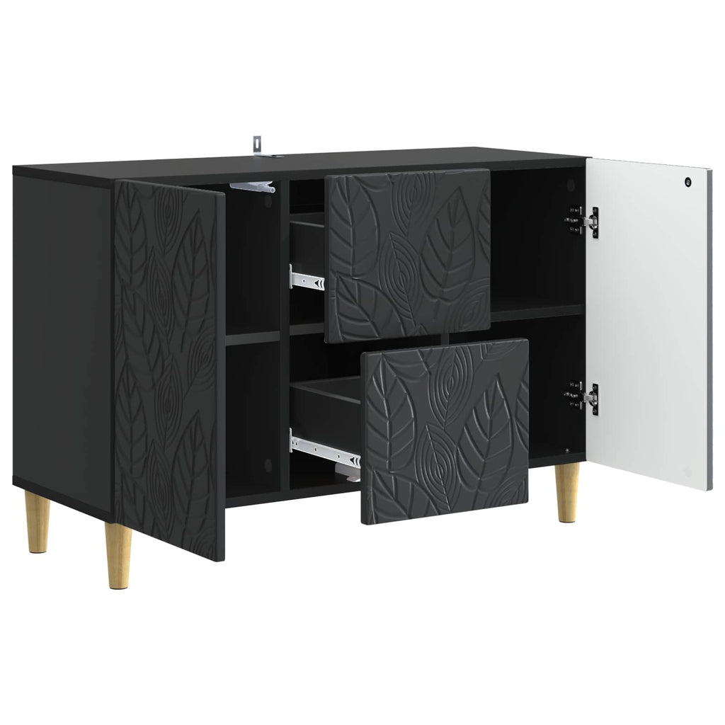 vidaXL Bufet Czarny 89 x 34,5 x 60 cm Drewno inżynieryjne