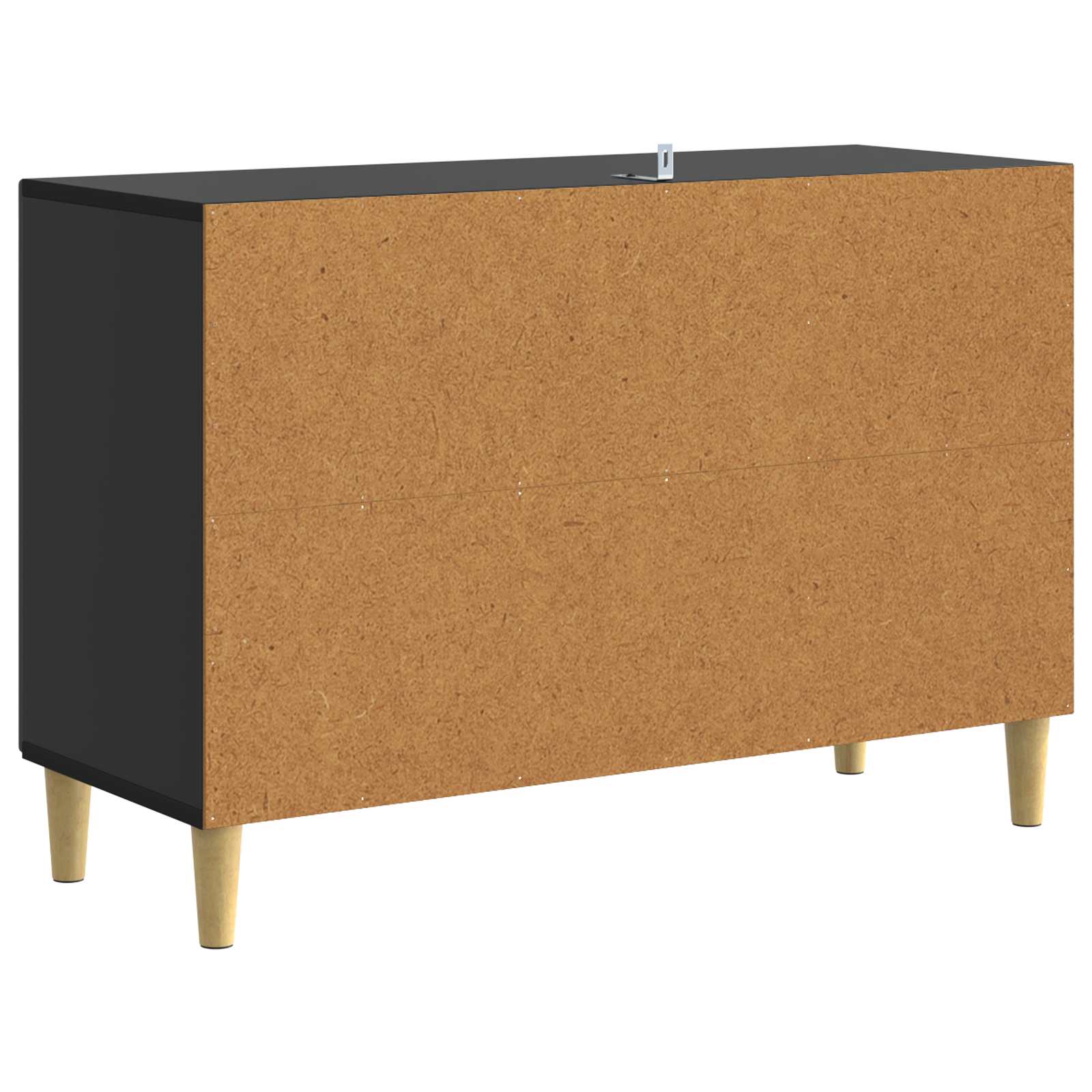 vidaXL Bufet Czarny 89 x 34,5 x 60 cm Drewno inżynieryjne