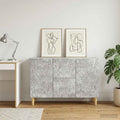 vidaXL Bufet Betonowy szary 89 x 34,5 x 60 cm Drewno inżynieryjne