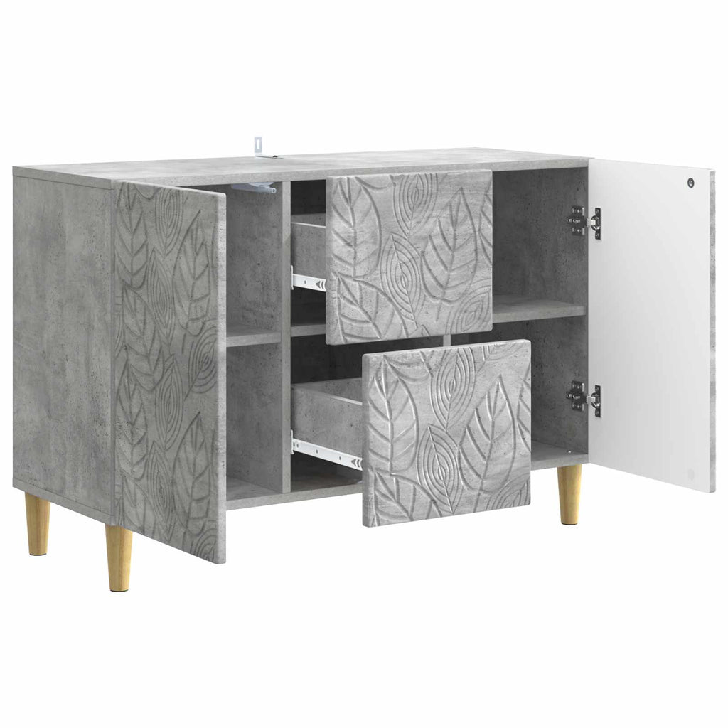 vidaXL Bufet Betonowy szary 89 x 34,5 x 60 cm Drewno inżynieryjne