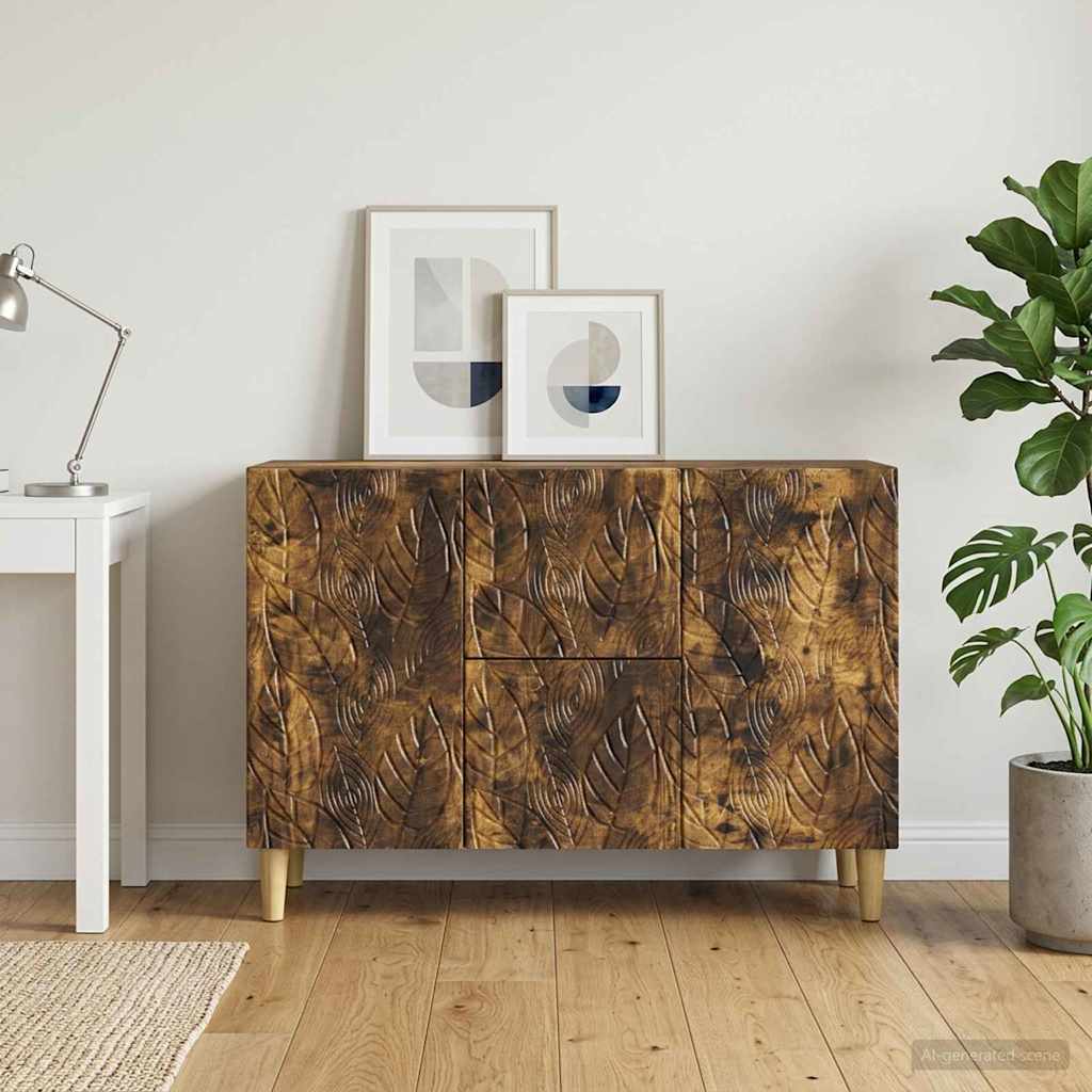 vidaXL Bufet Dąb wędzony 89 x 34,5 x 60 cm Drewno inżynieryjne