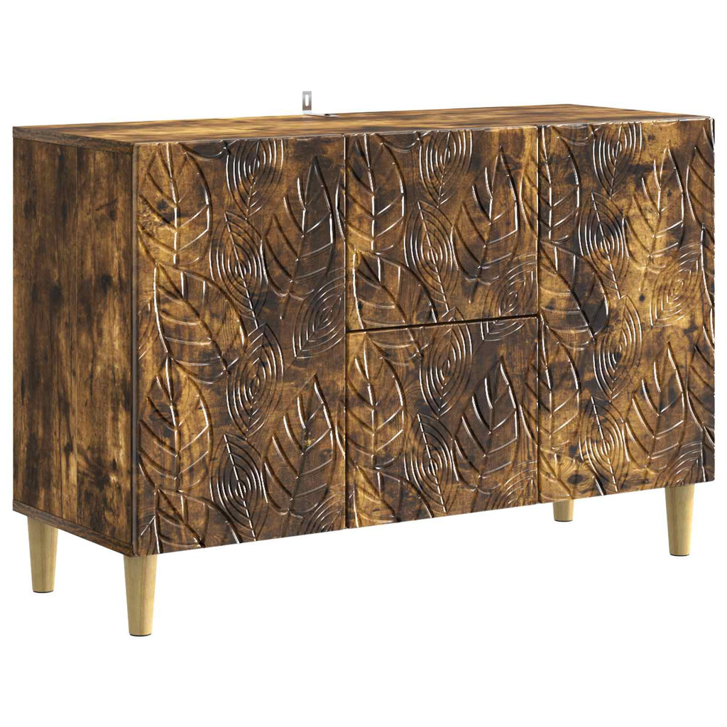vidaXL Bufet Dąb wędzony 89 x 34,5 x 60 cm Drewno inżynieryjne