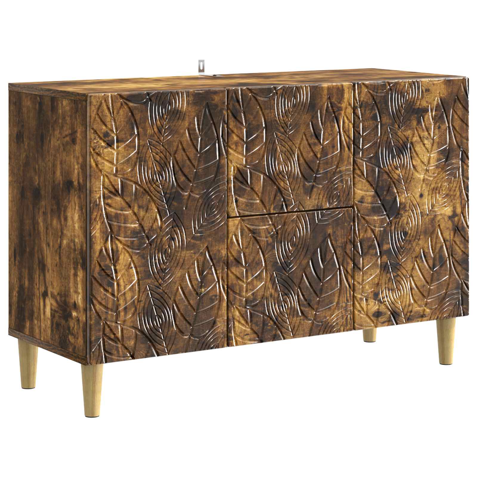 vidaXL Bufet Dąb wędzony 89 x 34,5 x 60 cm Drewno inżynieryjne