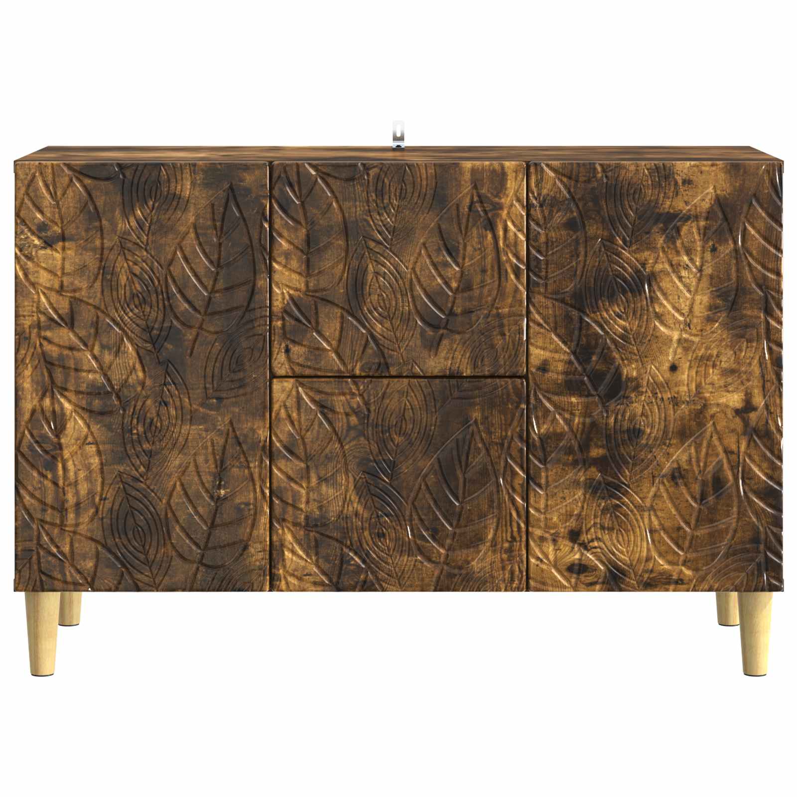 vidaXL Bufet Dąb wędzony 89 x 34,5 x 60 cm Drewno inżynieryjne