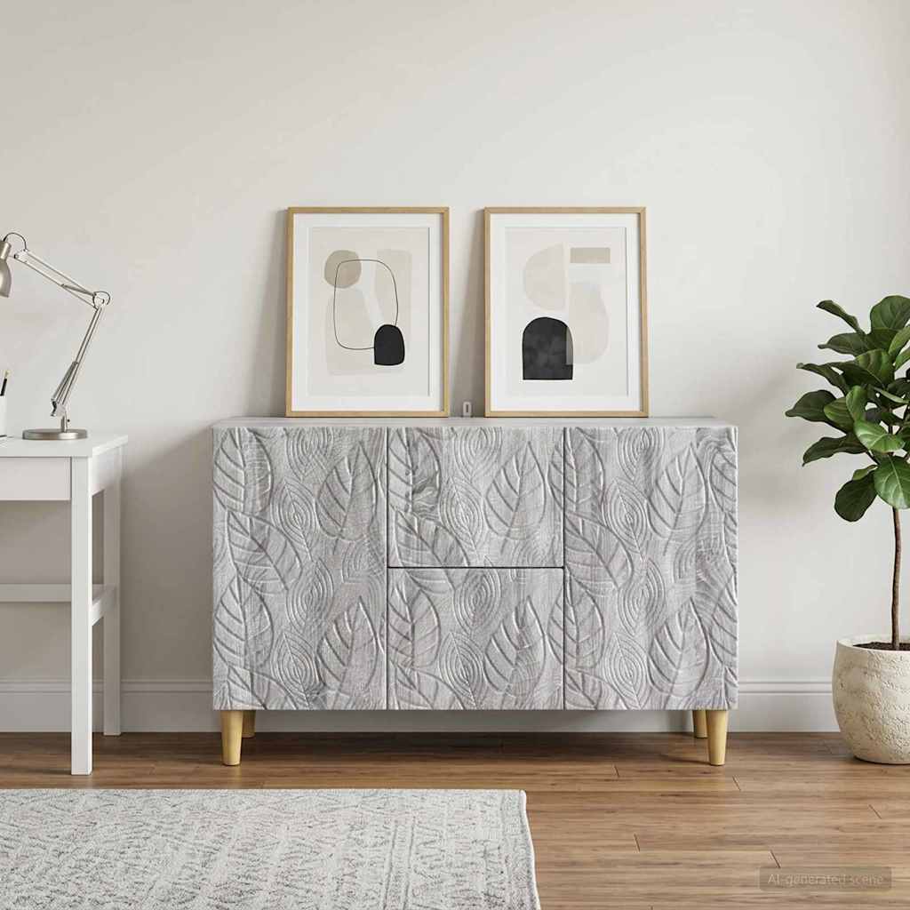 vidaXL Bufet Szary Sonoma 89 x 34,5 x 60 cm Drewno inżynieryjne