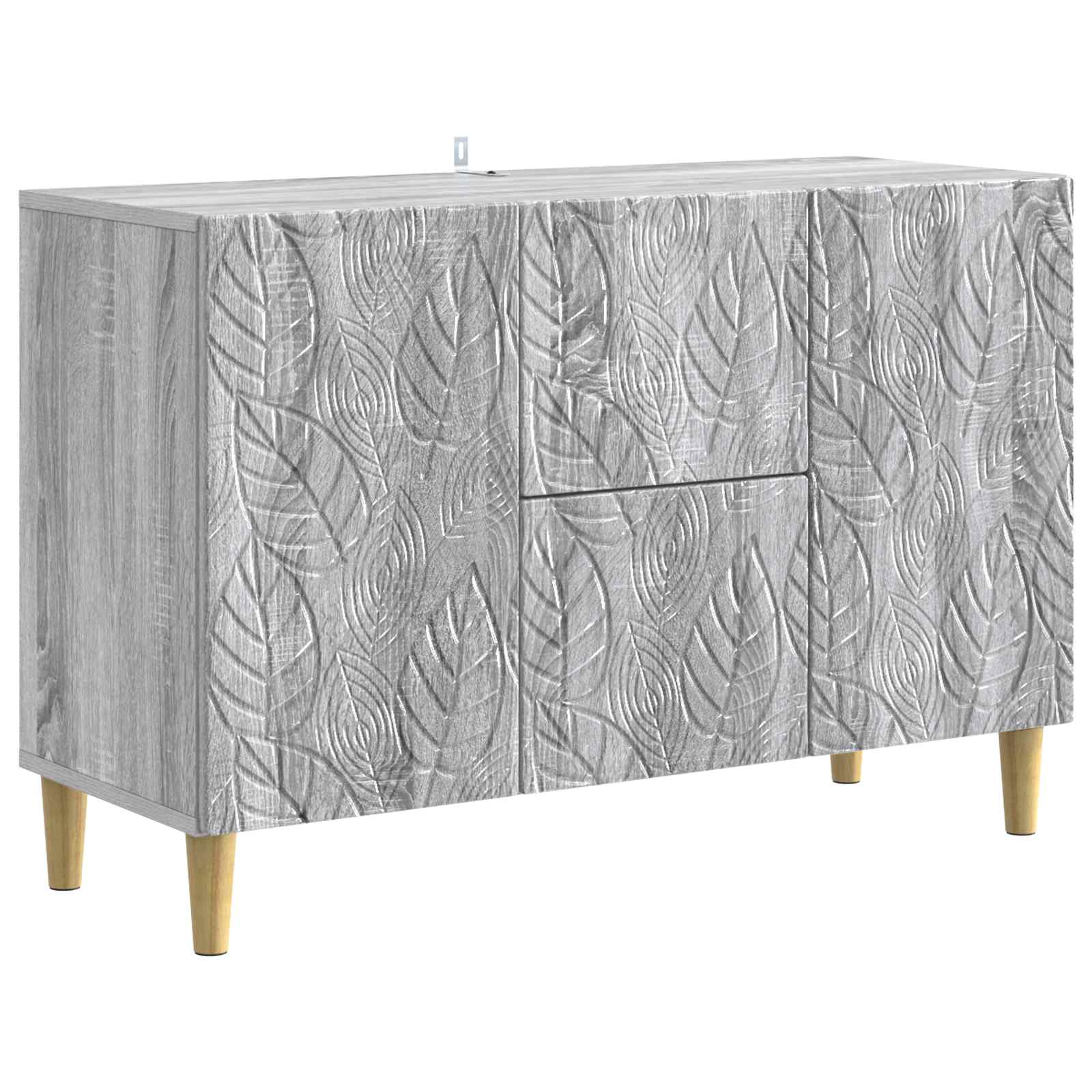 vidaXL Bufet Szary Sonoma 89 x 34,5 x 60 cm Drewno inżynieryjne