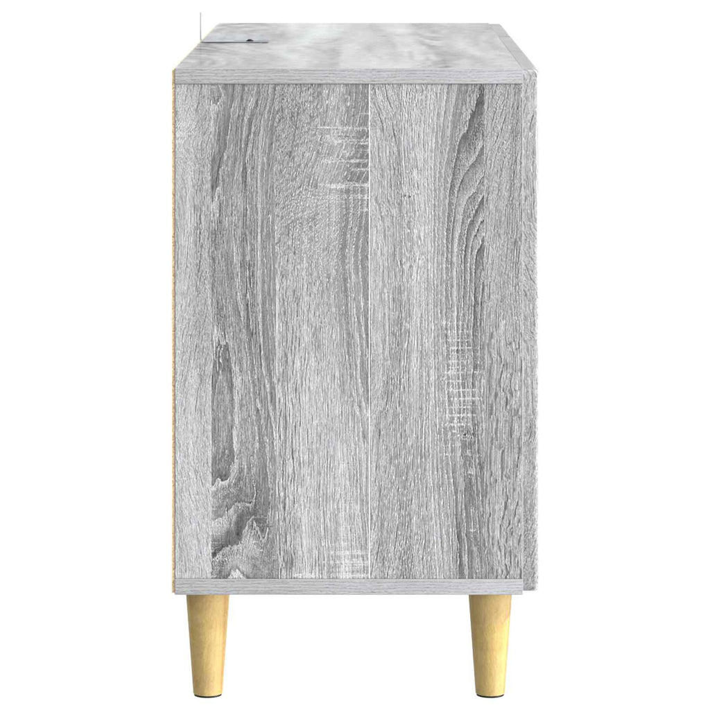 vidaXL Bufet Szary Sonoma 89 x 34,5 x 60 cm Drewno inżynieryjne