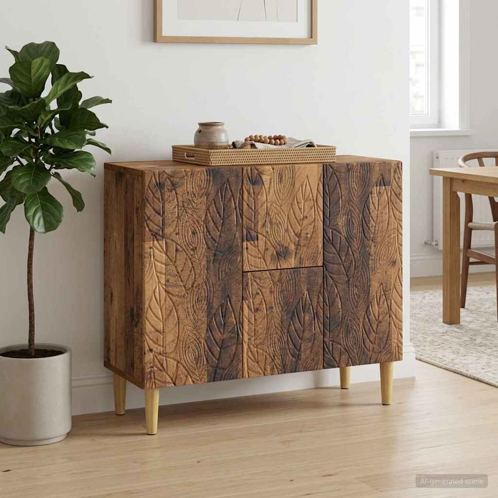 vidaXL Bufet Stare drewno 89 x 34,5 x 60 cm Drewno inżynieryjne