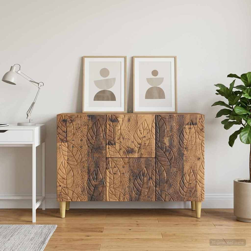 vidaXL Bufet Stare drewno 89 x 34,5 x 60 cm Drewno inżynieryjne