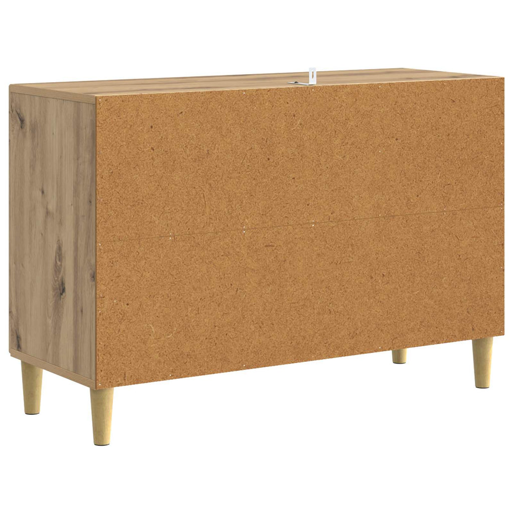 vidaXL Bufet Dąb artisan 89 x 34,5 x 60 cm Drewno inżynieryjne