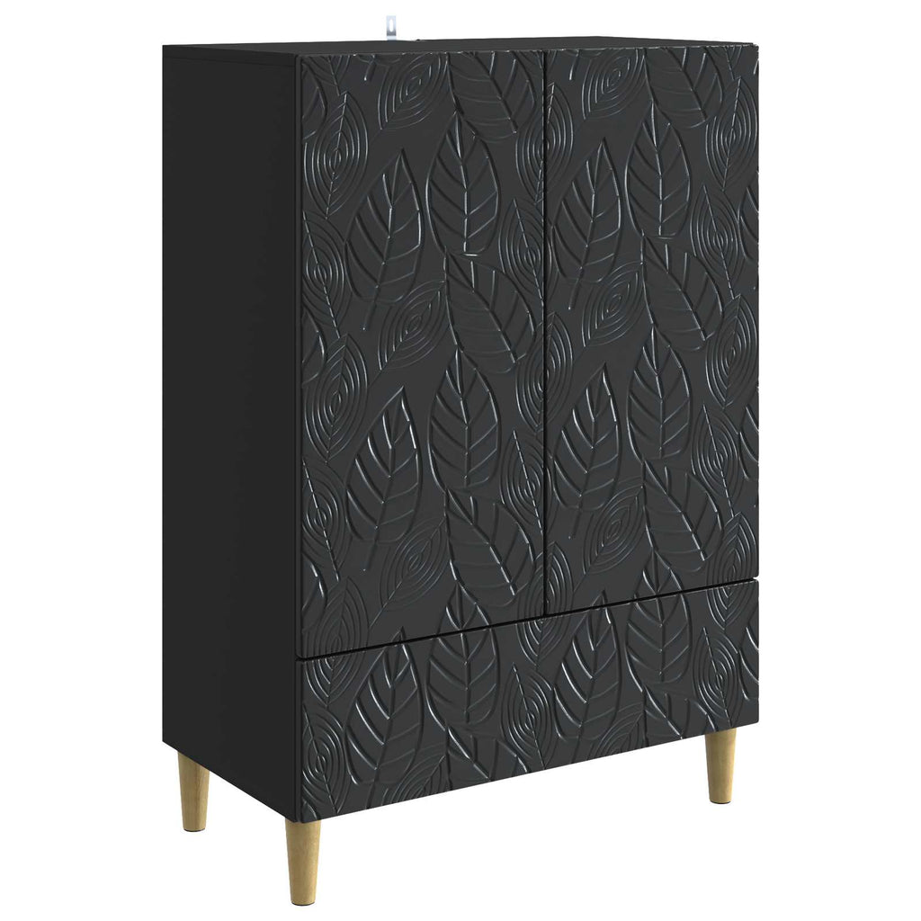 vidaXL Bufet Czarny 66 x 34,5 x 95 cm Drewno inżynieryjne