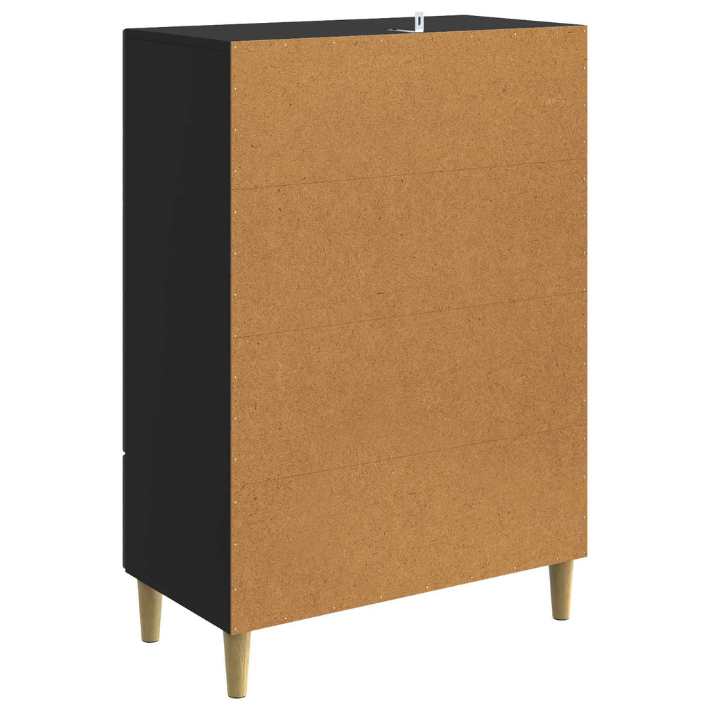 vidaXL Bufet Czarny 66 x 34,5 x 95 cm Drewno inżynieryjne