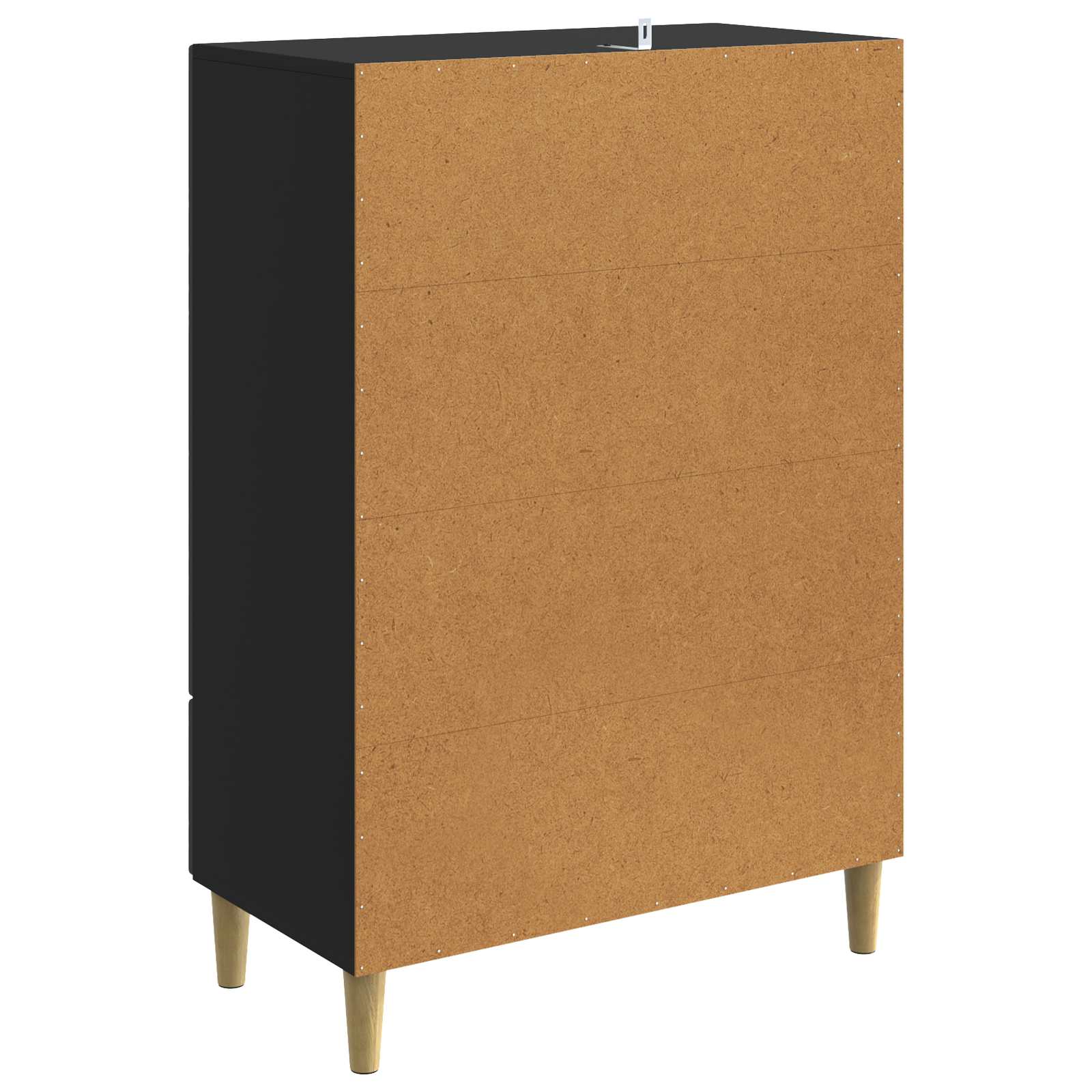 vidaXL Bufet Czarny 66 x 34,5 x 95 cm Drewno inżynieryjne