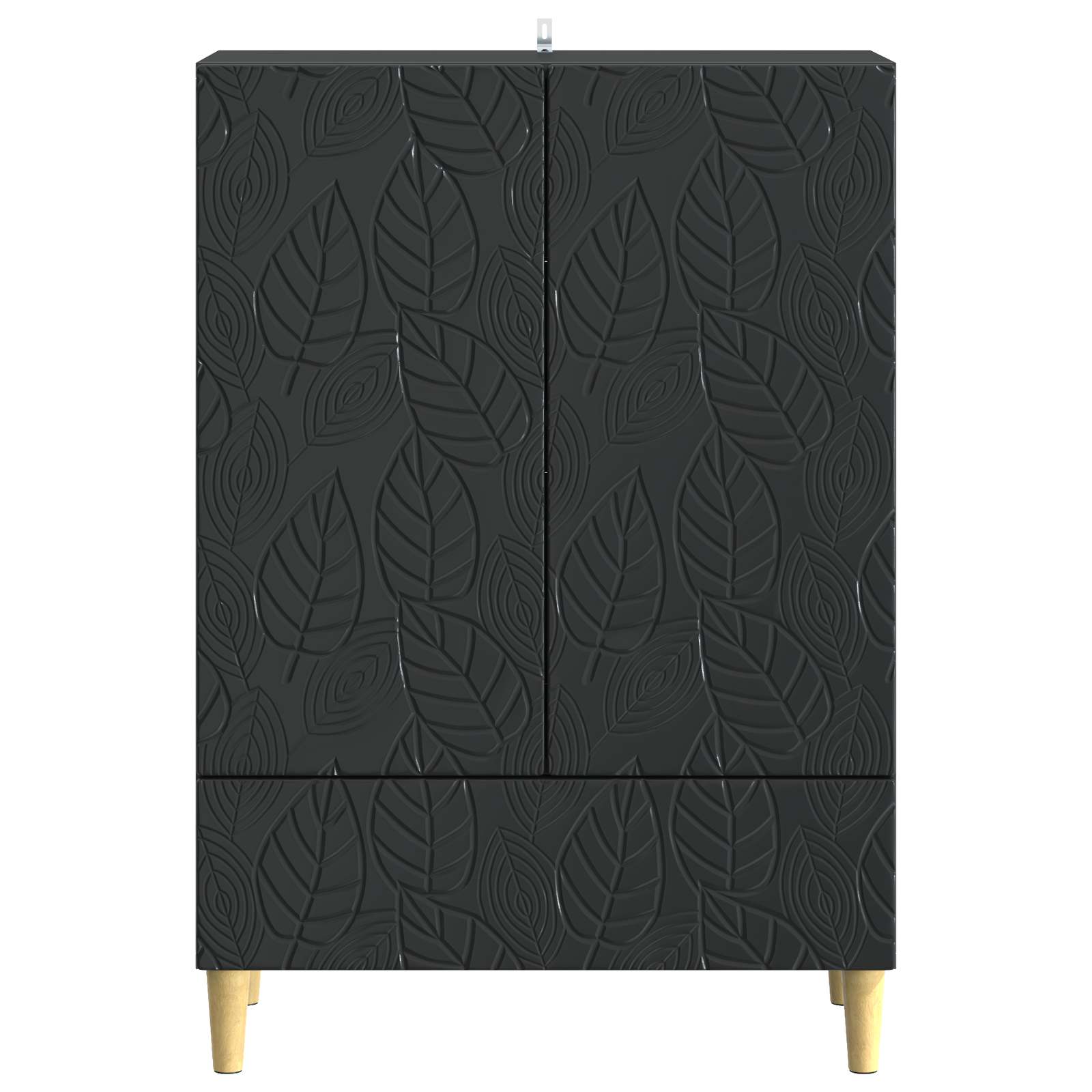 vidaXL Bufet Czarny 66 x 34,5 x 95 cm Drewno inżynieryjne