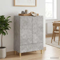 vidaXL Bufet Betonowy szary 66 x 34,5 x 95 cm Drewno inżynieryjne