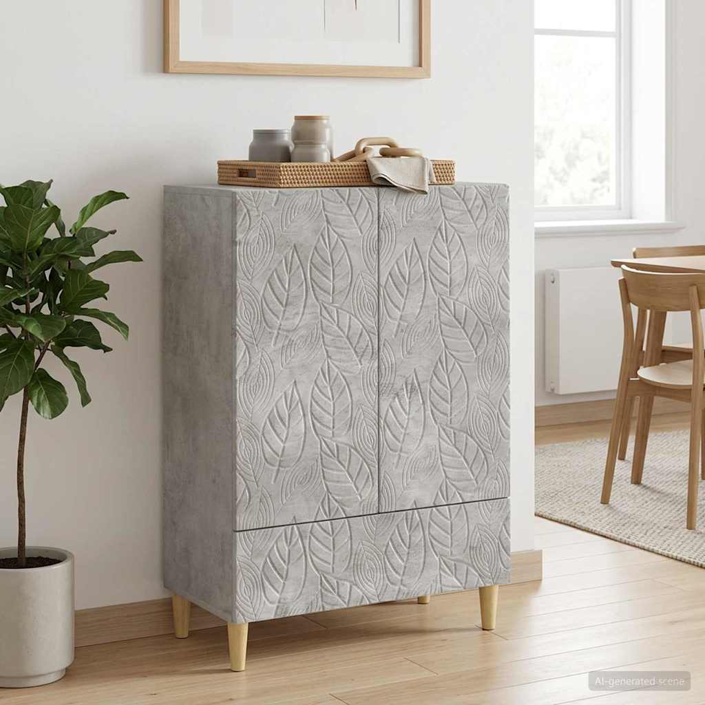vidaXL Bufet Betonowy szary 66 x 34,5 x 95 cm Drewno inżynieryjne