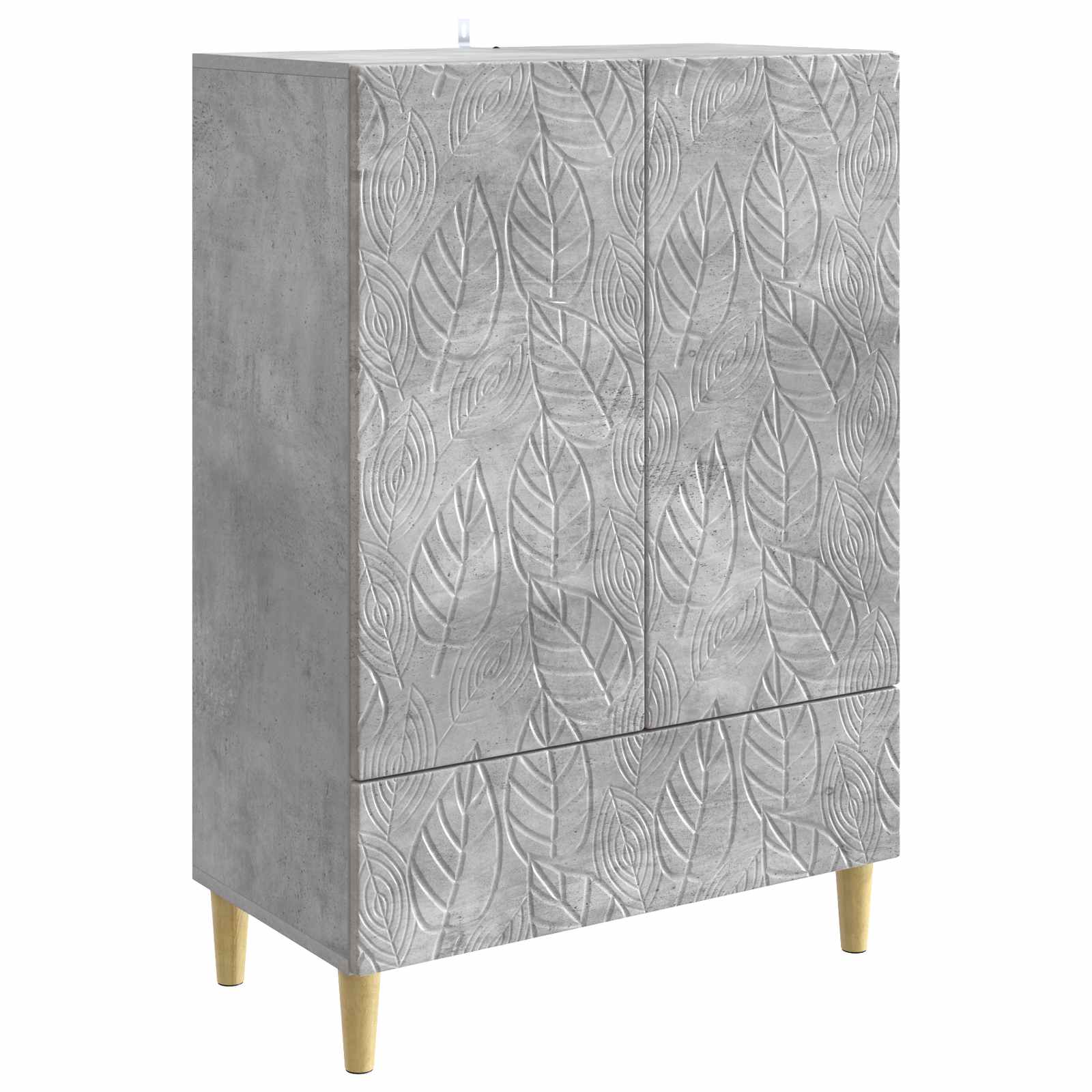 vidaXL Bufet Betonowy szary 66 x 34,5 x 95 cm Drewno inżynieryjne