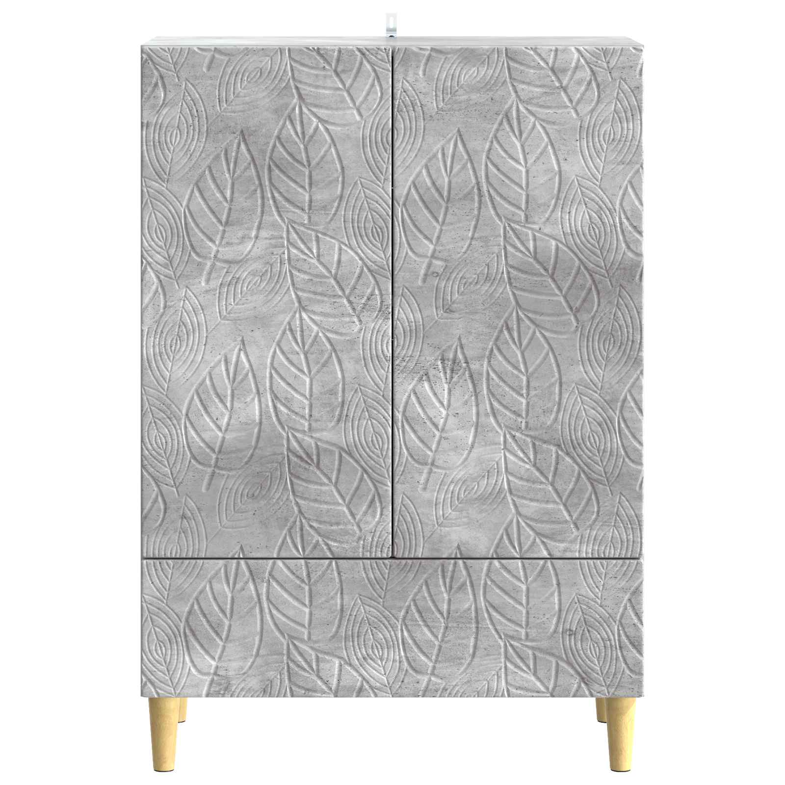 vidaXL Bufet Betonowy szary 66 x 34,5 x 95 cm Drewno inżynieryjne