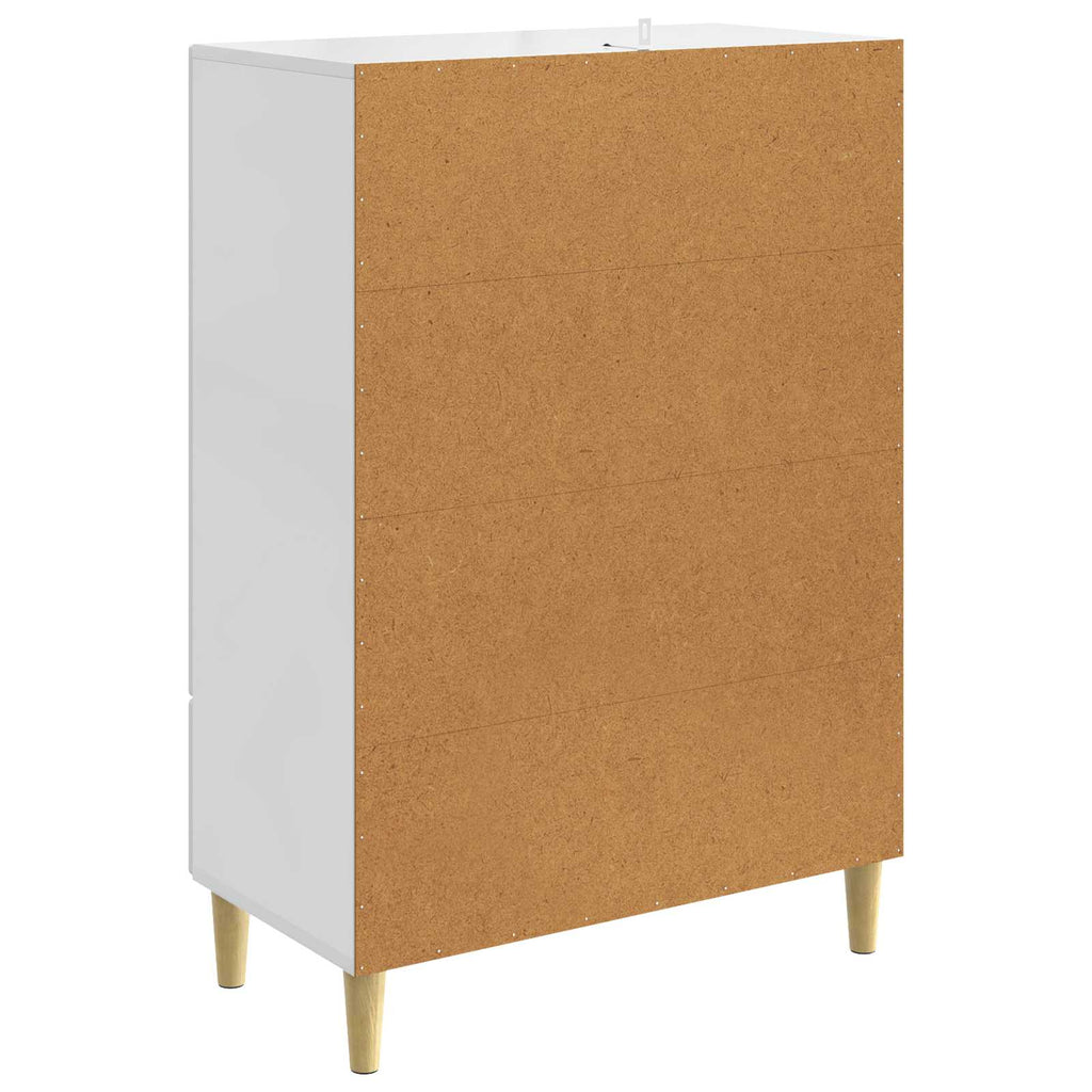 vidaXL Bufet Biały wysoki połysk 66 x 34,5 x 95 cm Drewno inżynieryjne