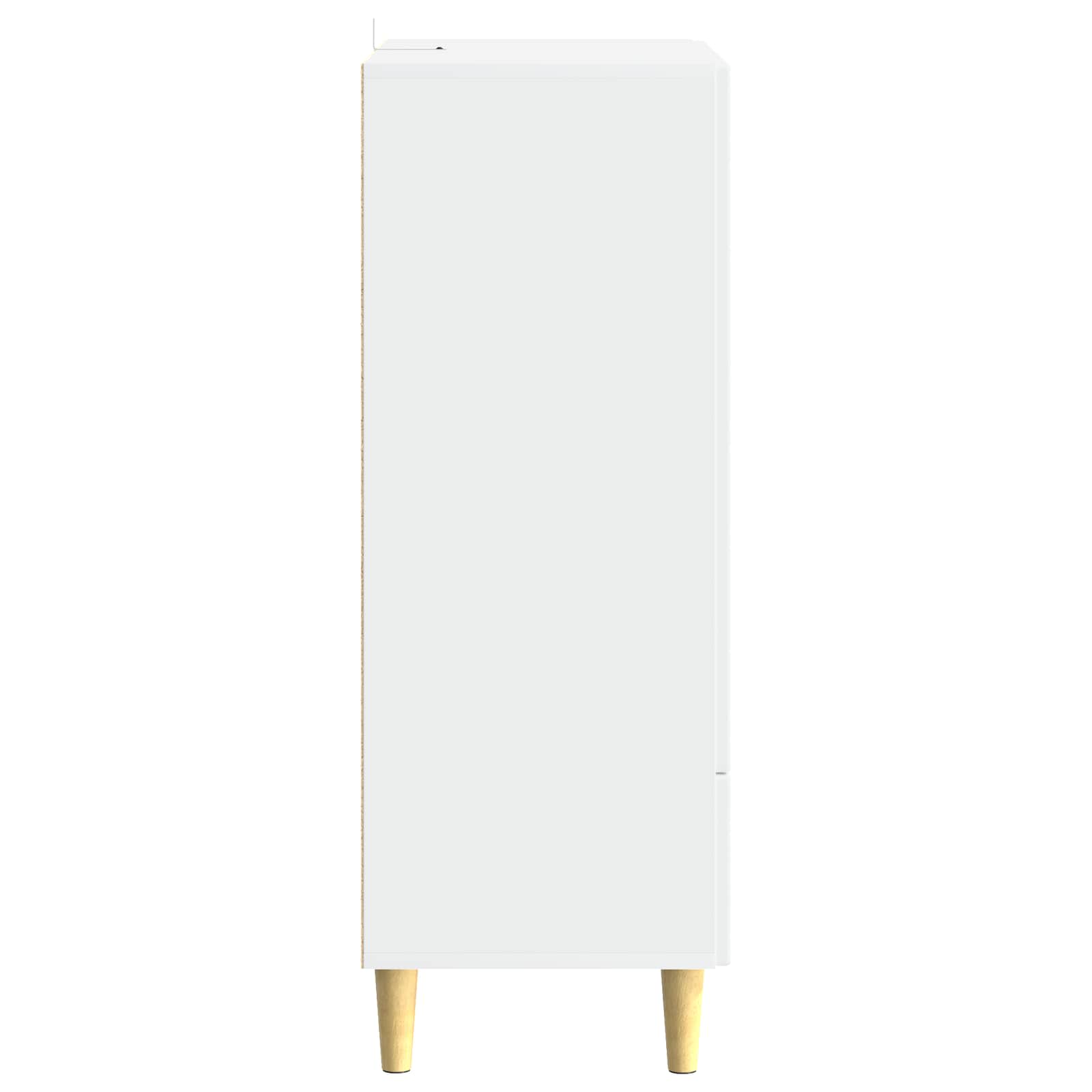 vidaXL Bufet Biały wysoki połysk 66 x 34,5 x 95 cm Drewno inżynieryjne