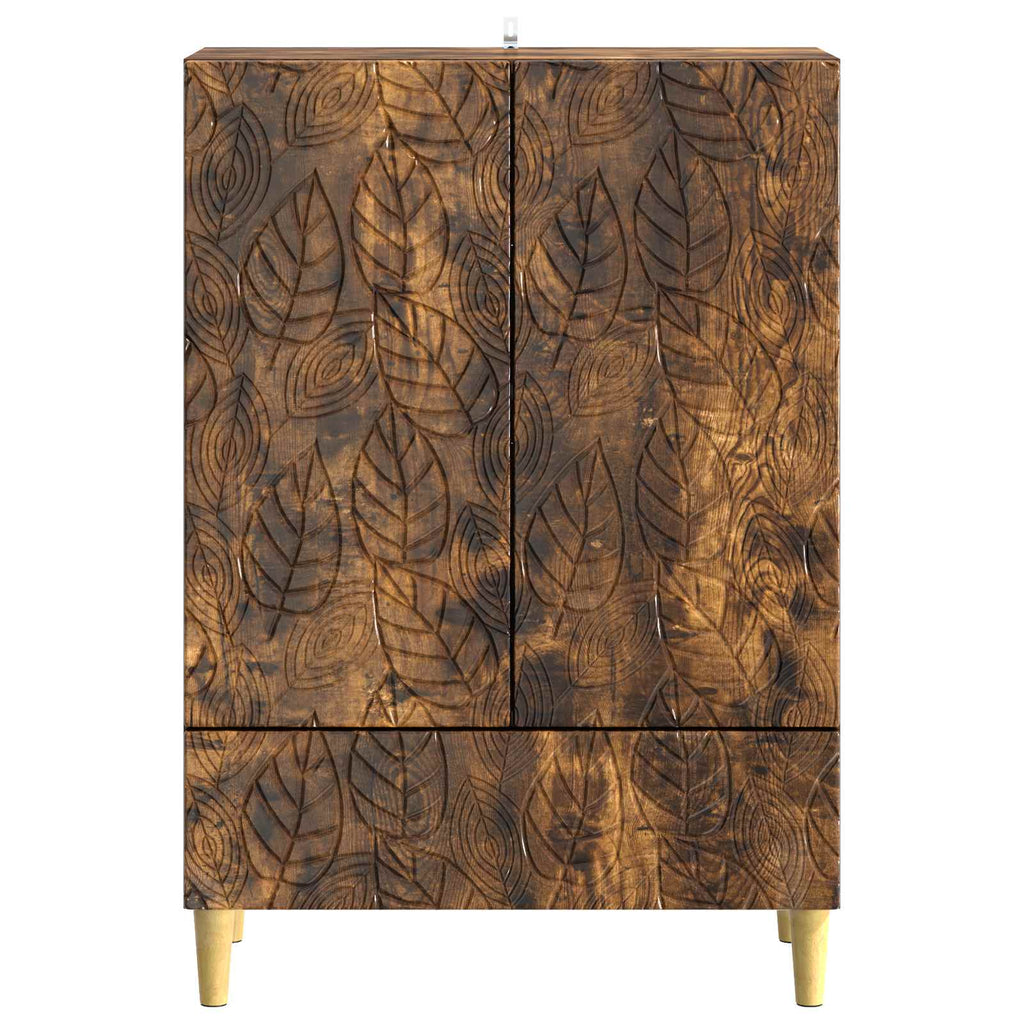 vidaXL Bufet Dąb wędzony 66 x 34,5 x 95 cm Drewno inżynieryjne