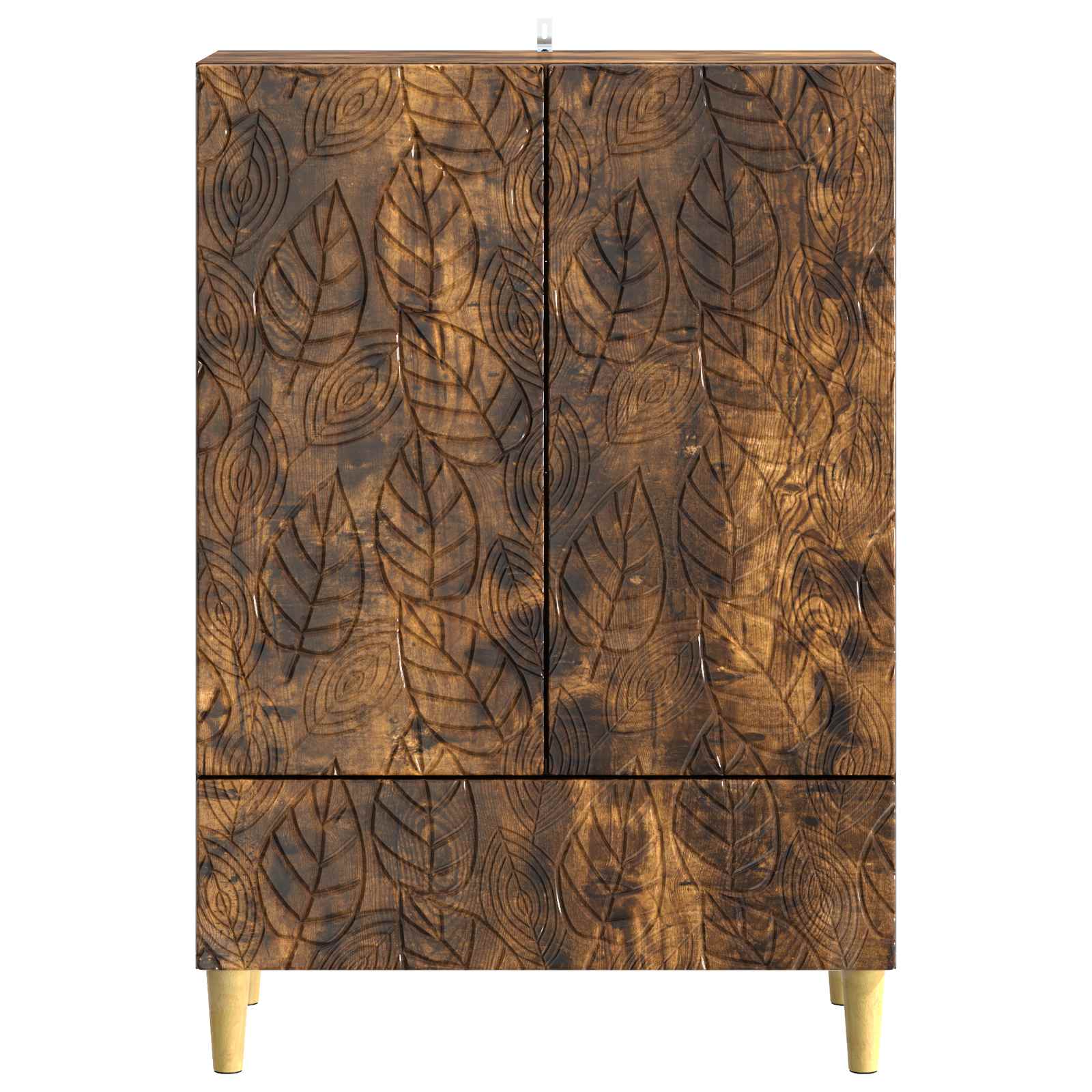 vidaXL Bufet Dąb wędzony 66 x 34,5 x 95 cm Drewno inżynieryjne