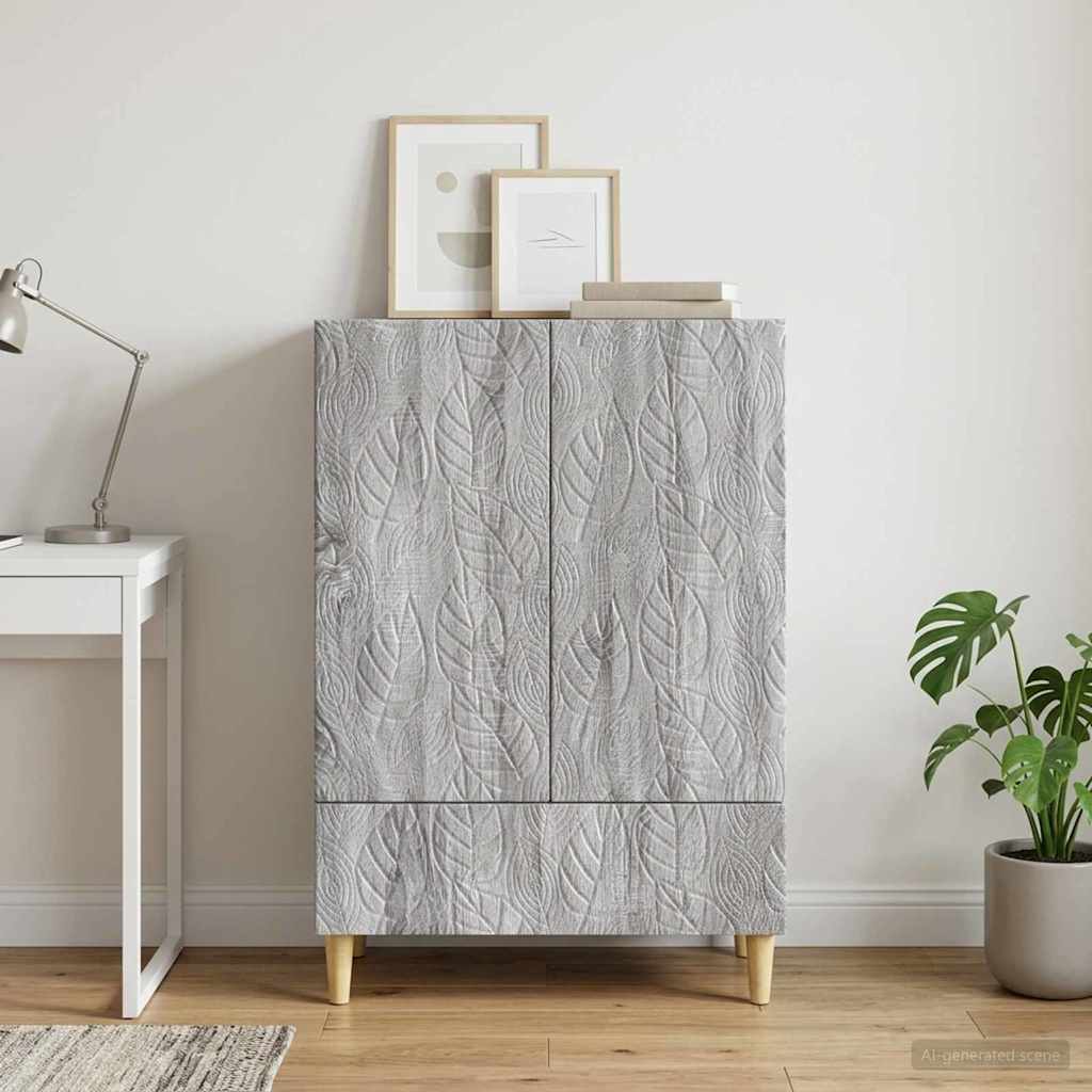 vidaXL Bufet Szary Sonoma 66 x 34,5 x 95 cm Drewno inżynieryjne