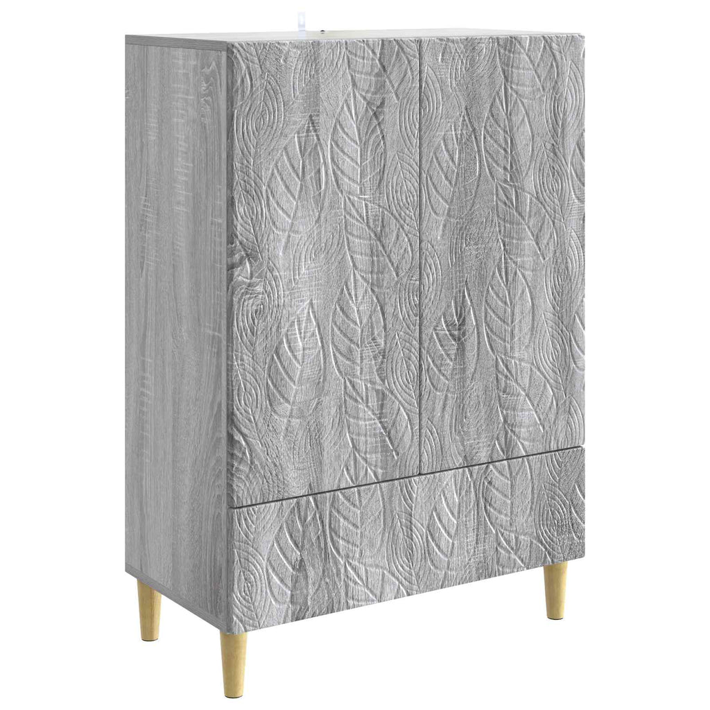 vidaXL Bufet Szary Sonoma 66 x 34,5 x 95 cm Drewno inżynieryjne