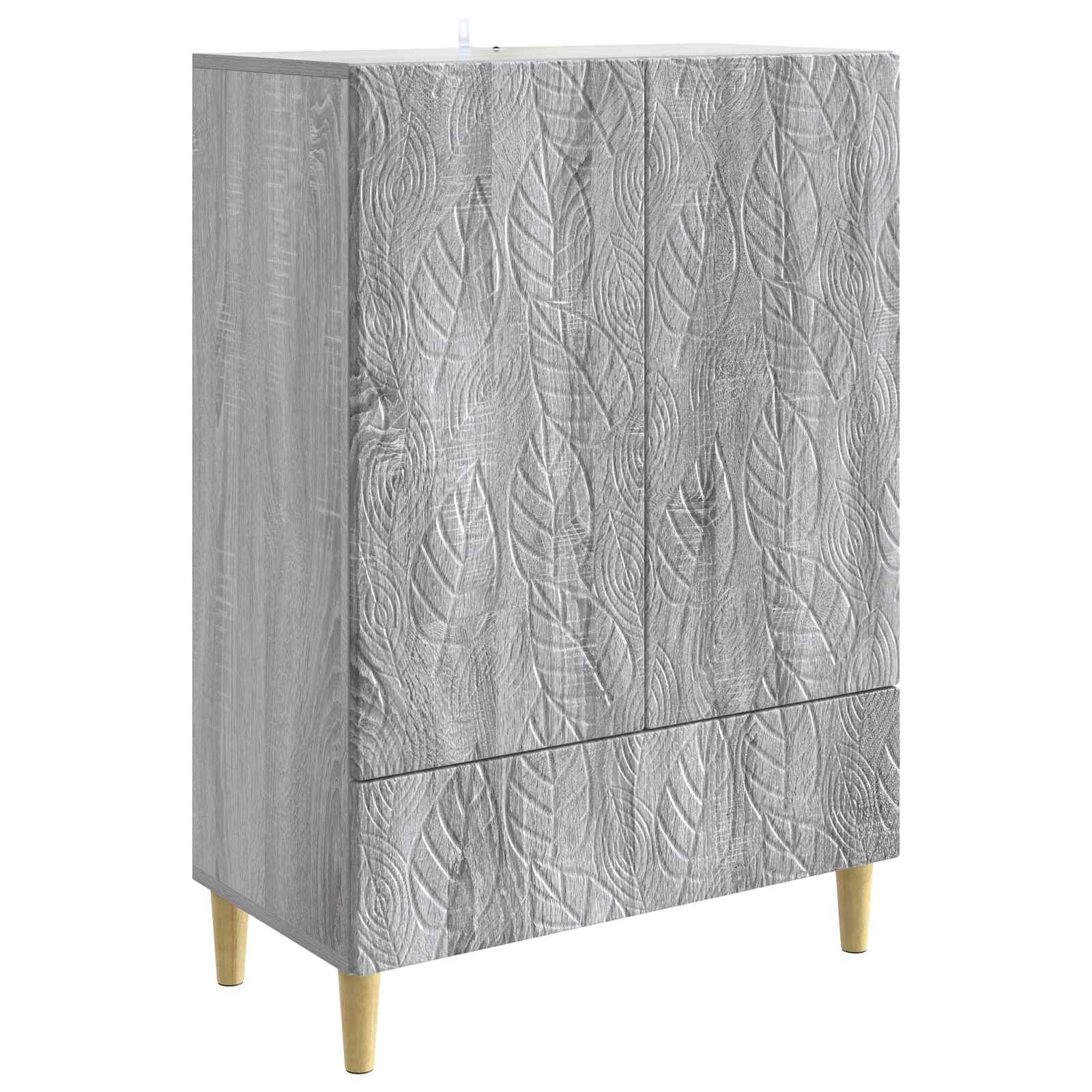 vidaXL Bufet Szary Sonoma 66 x 34,5 x 95 cm Drewno inżynieryjne