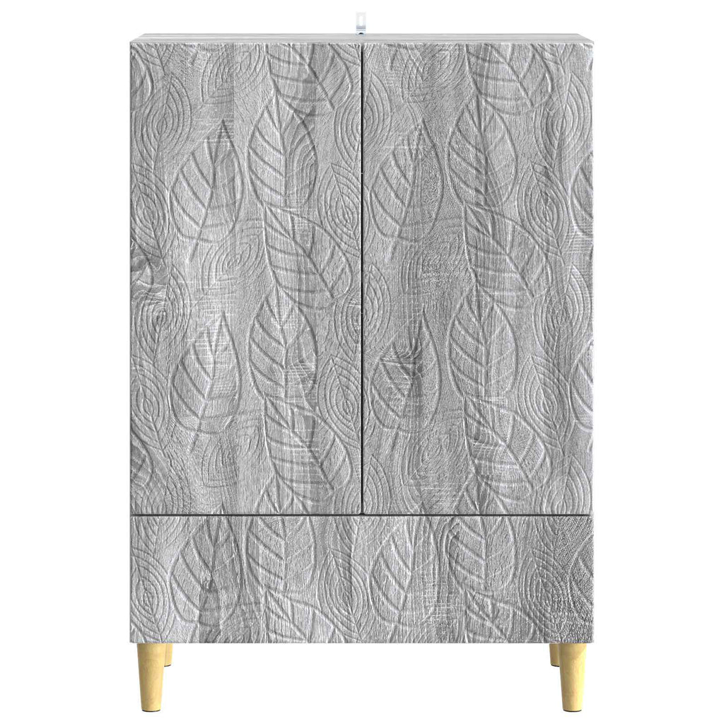vidaXL Bufet Szary Sonoma 66 x 34,5 x 95 cm Drewno inżynieryjne