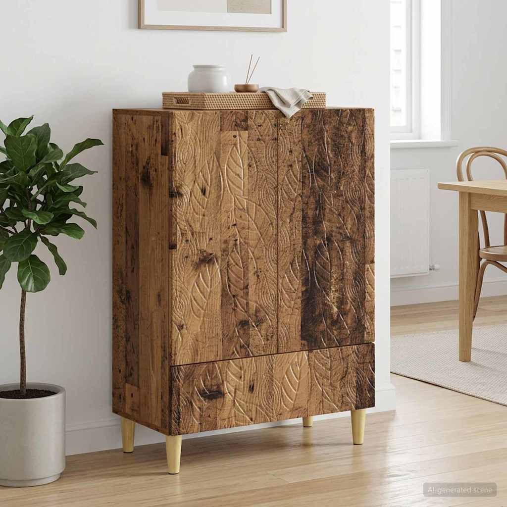 vidaXL Bufet Stare drewno 66 x 34,5 x 95 cm Drewno inżynieryjne