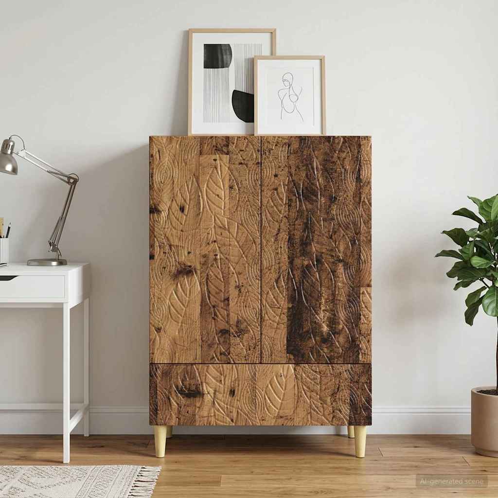 vidaXL Bufet Stare drewno 66 x 34,5 x 95 cm Drewno inżynieryjne