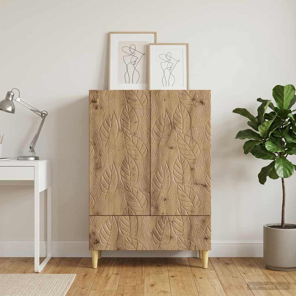 vidaXL Bufet Dąb artisan 66 x 34,5 x 95 cm Drewno inżynieryjne