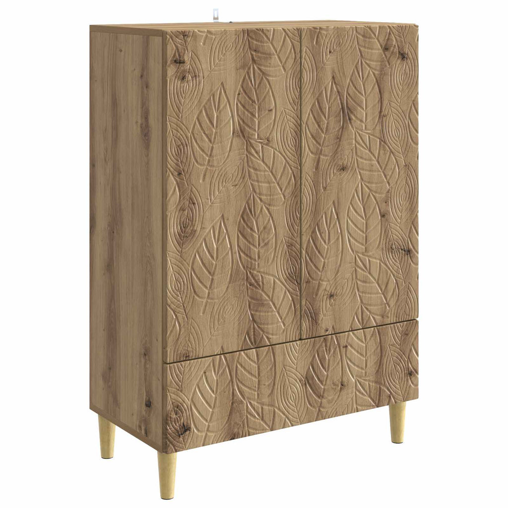 vidaXL Bufet Dąb artisan 66 x 34,5 x 95 cm Drewno inżynieryjne
