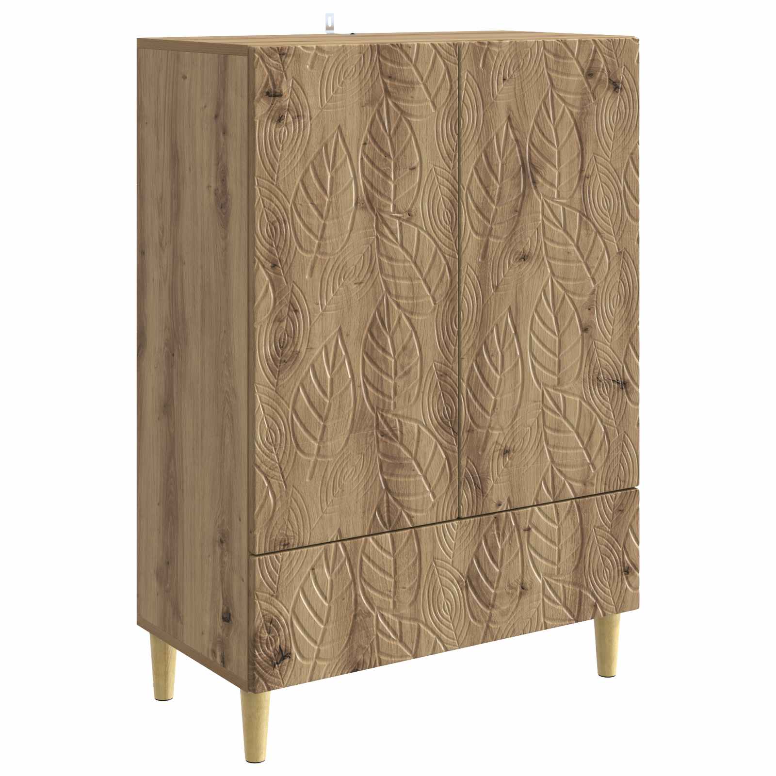 vidaXL Bufet Dąb artisan 66 x 34,5 x 95 cm Drewno inżynieryjne
